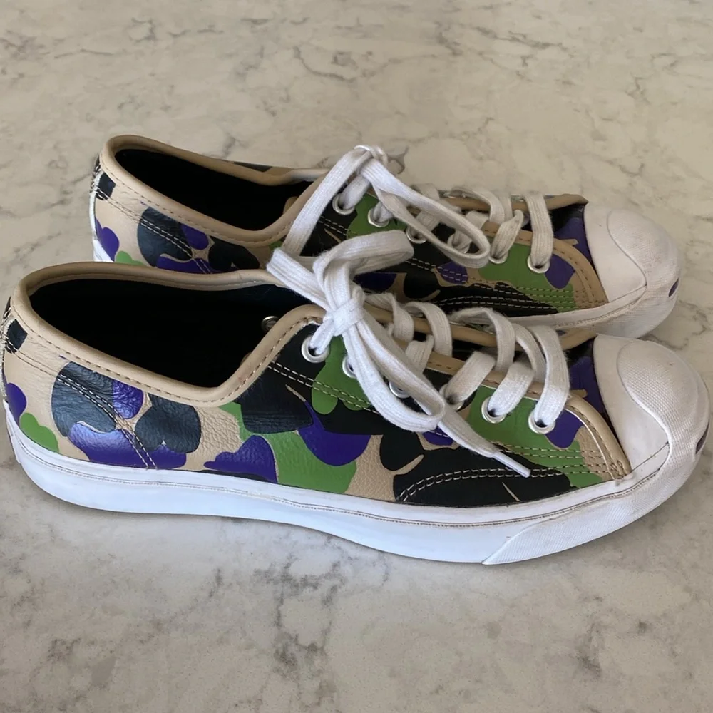 Unisex Converse Jack Purcell. Oxford  Low Candied Ginger Camo women 7.5